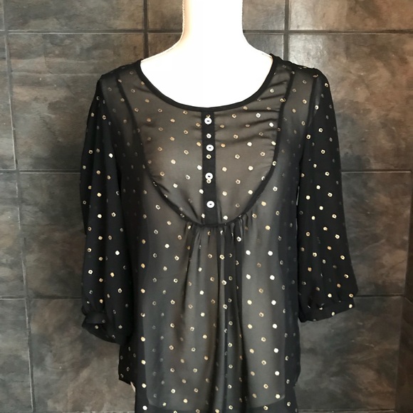 Stunning Romeo & Juliet Couture Flowy Top-Size S - Picture 2 of 4